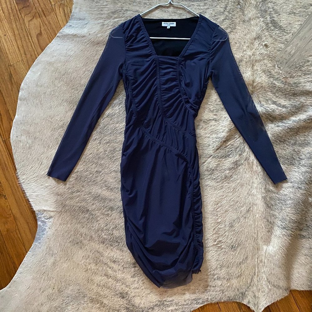 Opening Ceremony Gathered Bodycon Cocktail Dress
